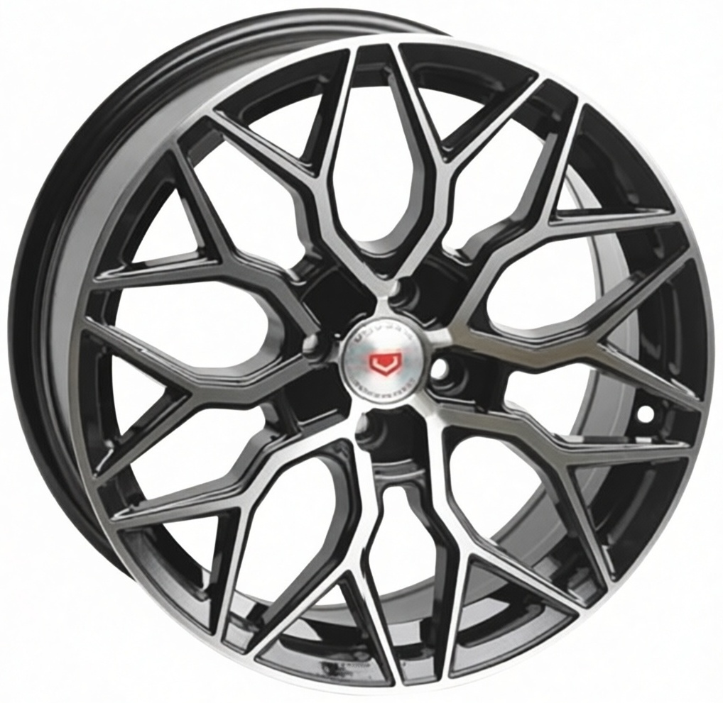 Replica HF-2 6.5x15/4x100 D67.1 ET35 черный, серебристый