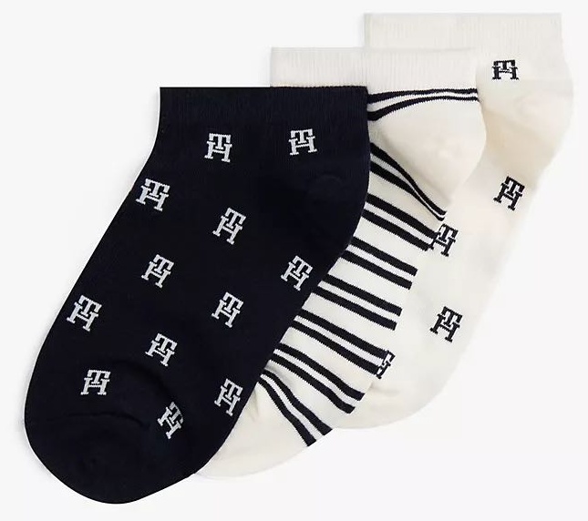 Подследники Tommy Hilfiger 3 пары белый, темно-синий 36-40