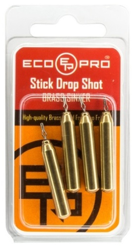 Цилиндр Ecopro Груз ECO-PRO Палочка Drop Shot латунь 3,5гр (6шт) 3.5 г