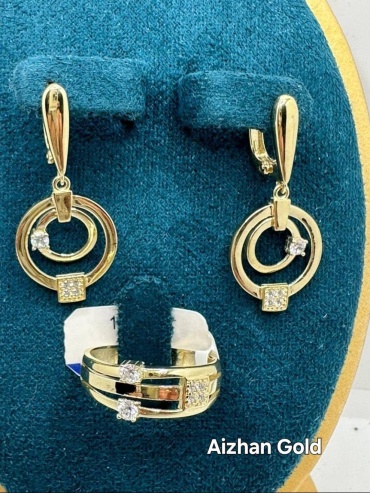 Aizhan Gold Gold0606 вес 6.4 г золото, фианит