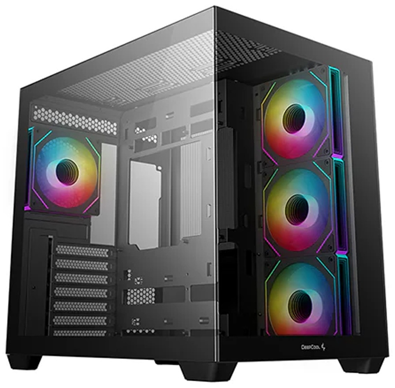 Корпус Deepcool Корпус Deepcool CG530 4F черный без БП ATX 6x120mm 4x140mm 1xUSB3.0 audio bott PSU черный