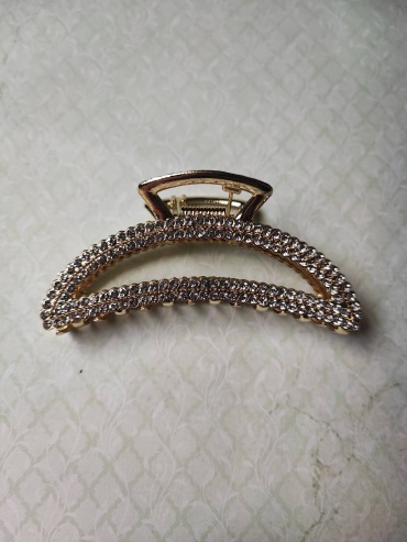 Fashion Jewelry заколка краб 1 шт, золотистый