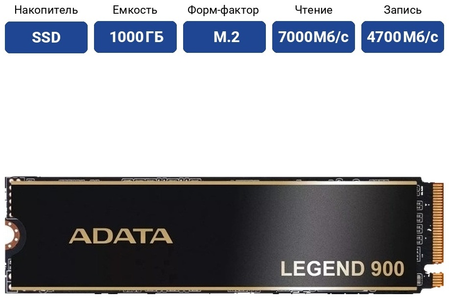 SSD ADATA SLEG-900-1TCS 1000 Гб