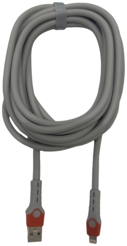 Кабель Moxom USB 3.0 (F), Lightning (F), 4 м, MX-CB179 серый