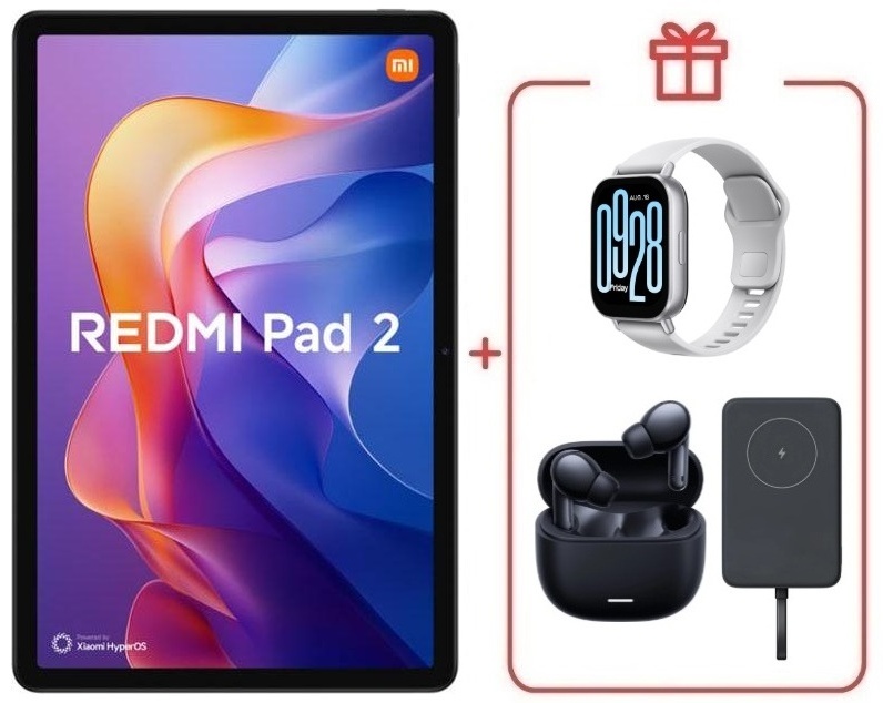 Планшет Xiaomi Redmi Pad 2 11 дюйм 4 Гб/128 Гб серый + подарок
