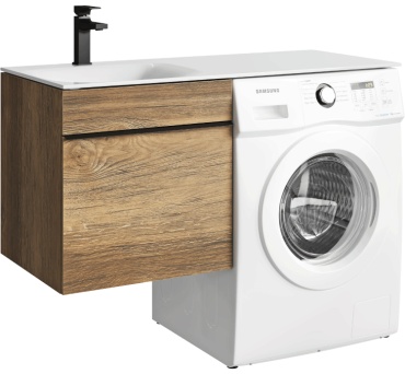 Тумба с раковиной Aqwella TER01051DB-L, 115x57x50 см, светло-коричневый