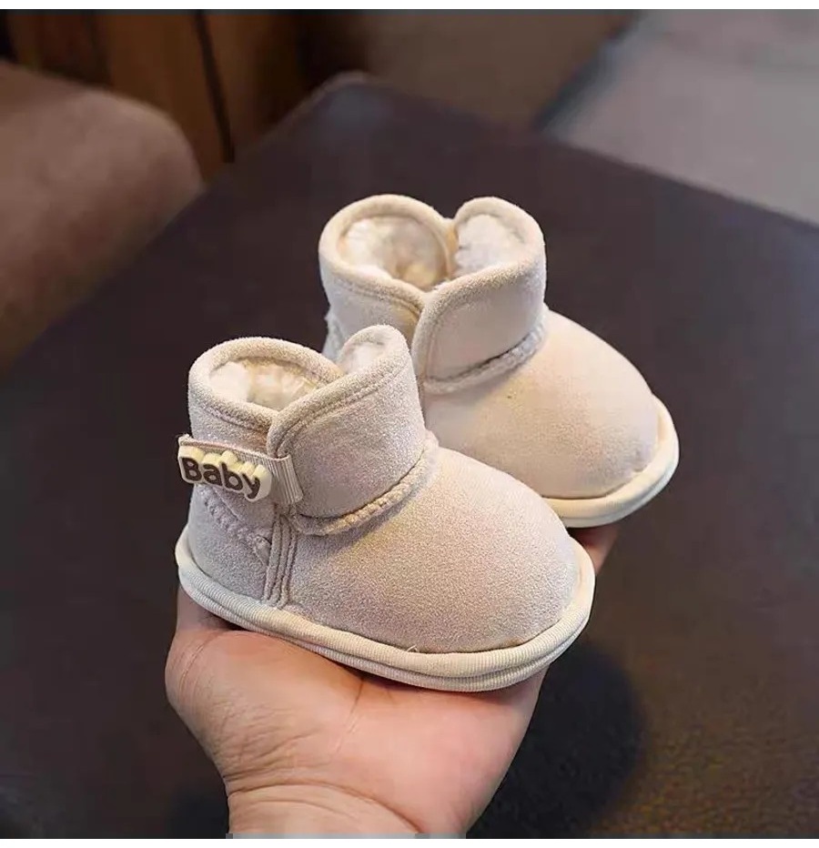 Пинетки Пинетки BABY.STORE уги теплые для новорожденных бежевые бежевый 12