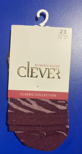 Носки Clever 1 пара бордовый, розовый 23