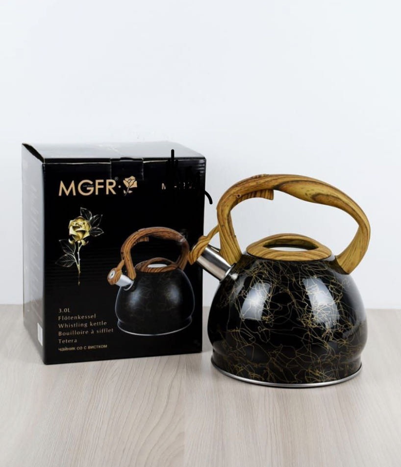 MGFR чайник 08888 3 л, нержавеющая сталь, сталь