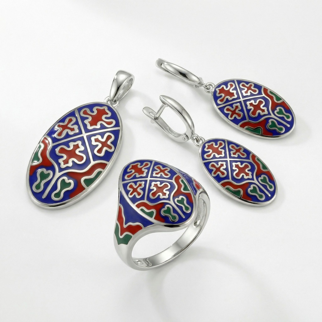 KHANS 1122S1222S1922S вес 19.5 г сплав с родиевым покрытием, эмаль