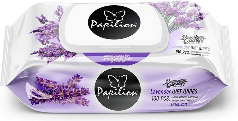 Влажные салфетки Papilion Лаванда 100 шт