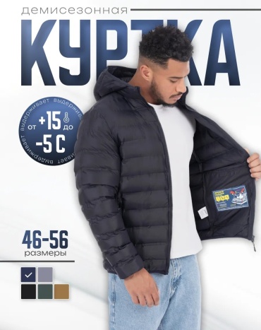 Демисезонная куртка BRADLY черный