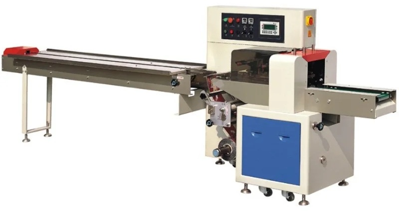 Горизонтальная упаковочная машина Hualian Machinery DXDZ-450XD (лент. 200 мм, рег. форм., S 400, L 130-450, H 80)