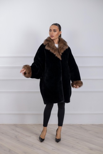 Шуба Granat.Furs черный