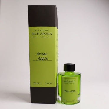 Диффузор с палочками RICH AROMA Зеленое яблоко 100 мл