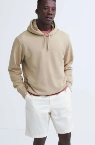 Худи Uniqlo темно-бежевый