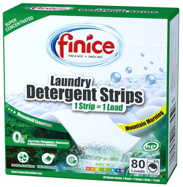 Листы Finice Detergent Strips 40 шт
