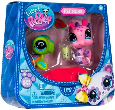 Littlest Pet Shop Морской конек и Черепашка 6 см 2 шт
