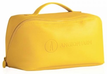 ANGIOPHARM косметичка искусственная кожа желтый 14X28 см