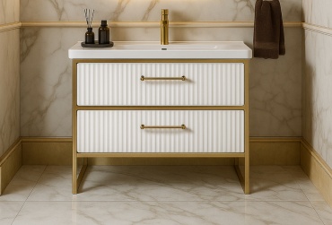 Тумба с раковиной Vako Лофт 80 , 80x85x47 см, белый