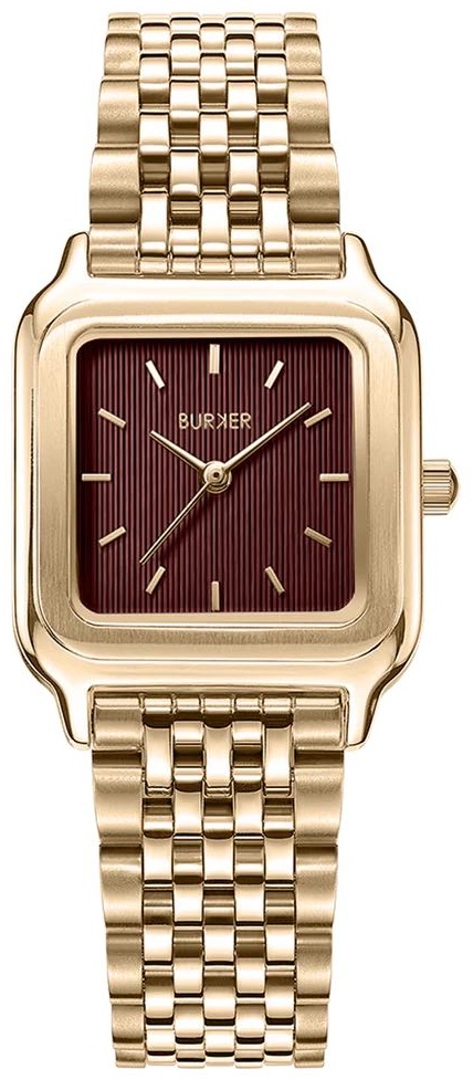 Кварцевые BURKER Macy Gold Burgundy нержавеющая сталь