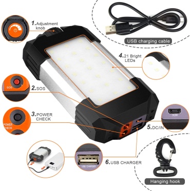 PowerBank STW 21563 кемпинговый черный