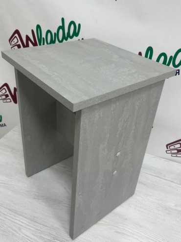 Табурет Wlada Квадро, 44x30x30 см, серый 1 шт.