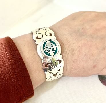 Moonako Jewelry 893059656 длина 21 см, вес 20 г серебро, плетение обод