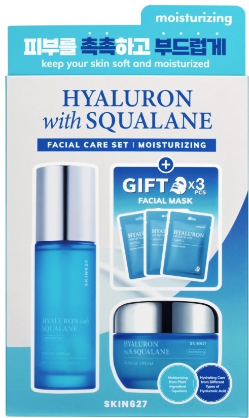 Skin627 Hyaluron with Squalane Moisturizing набор по уходу за лицом для женщин