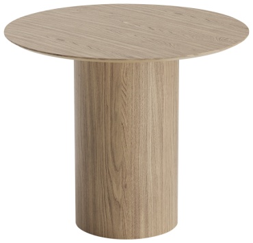 Обеденный стол Ellipse Type, 90х90x75 см, МДФ, коричневый
