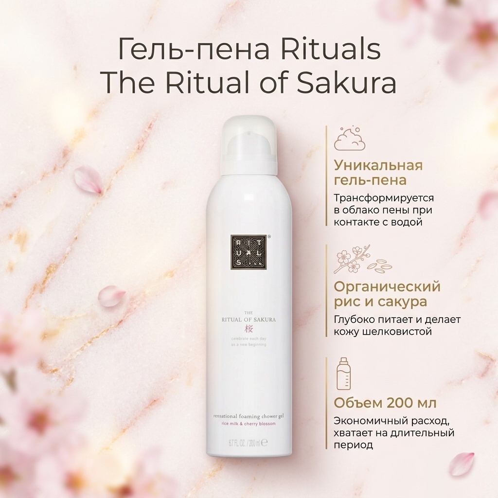 Rituals The Ritual of Sakura гель-пена 200 мл