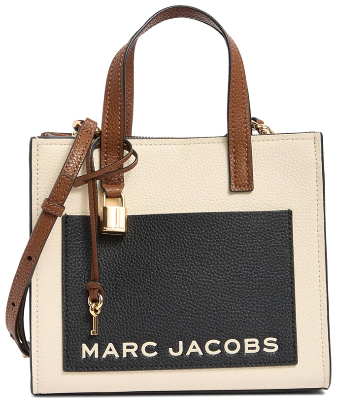 Сумка тоут MARC JACOBS натуральная кожа бежевый