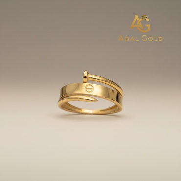 Кольцо ADAL GOLD ADG_NUR013-2544 размер 17.5 вес 1.54 г золото, без вставок