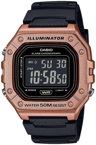 Кварцевые CASIO W-218HM-5BVEF полимер