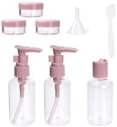 Флакон дорожный наливным путем пластик 80 мл 8 шт