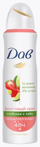 Dove Клубника и лайм антиперспирант для женщин 150 мл