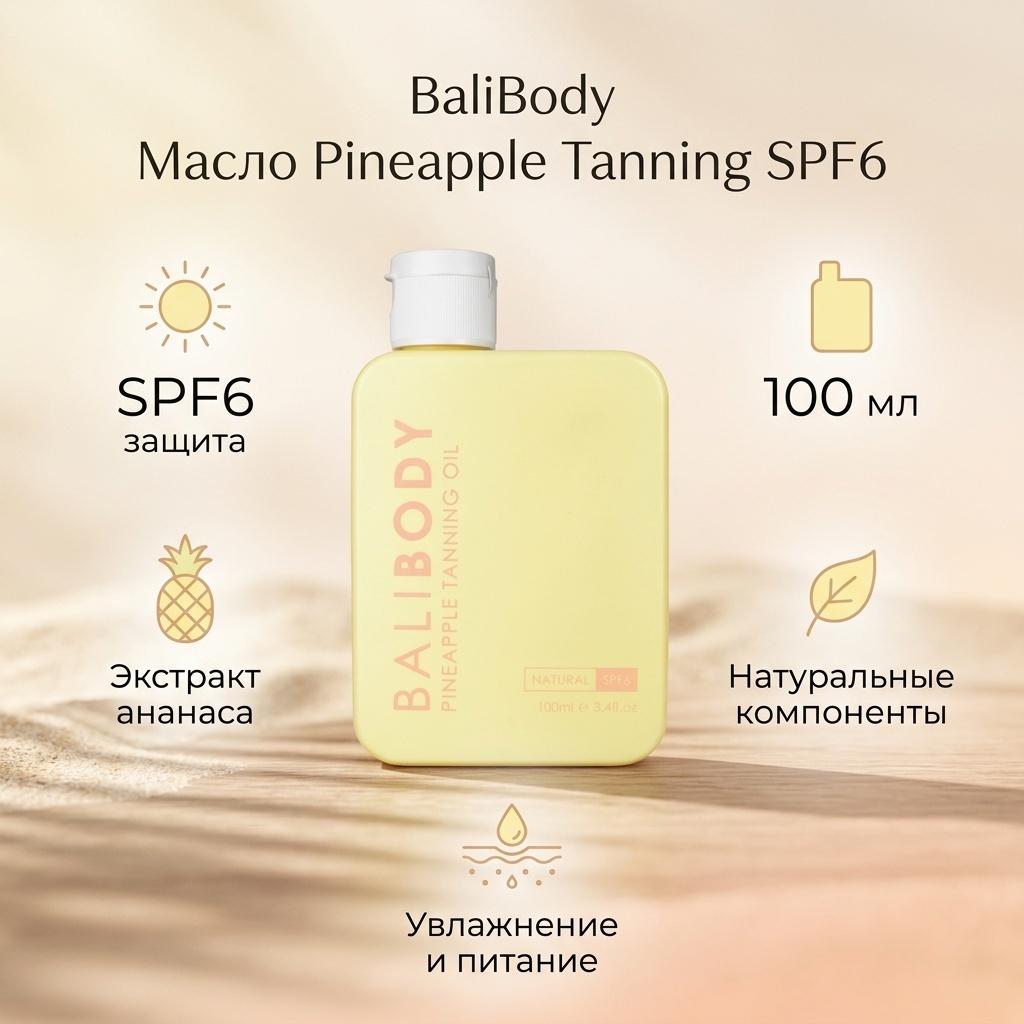 BaliBody Pineapple Tanning SPF6 масло для тела 100 мл