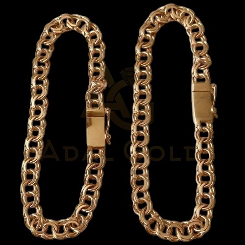 ADAL GOLD ADG_NC132-001 длина 19 см, вес 10 г золото, плетение бисмарк