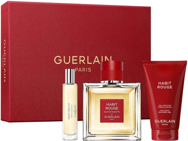 Guerlain Habit Rouge парфюмерный набор 100 мл, для мужчин