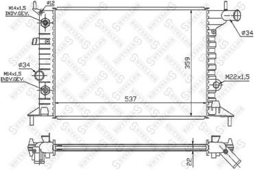 Stellox радиатор АКПП 10-26013-SX