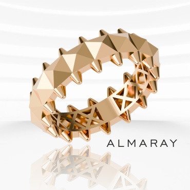 ALMARAY 18661 размер 17.5 вес 2.06 г золото, без вставок