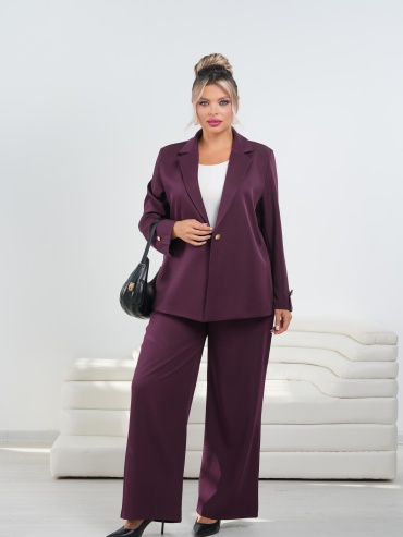 Костюм деловой Jazu Brand бордовый