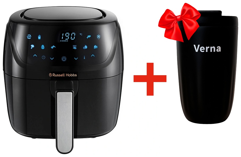 Аэрогриль Russell Hobbs 27160-56 + Термос-кружка Verna LC-450GX 4.2 л черный