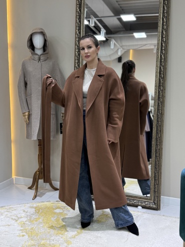 Пальто Europa Furs коричневый