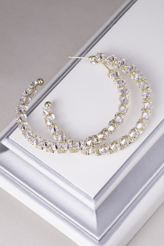 Серьги Lady accessories бижутерный сплав, стекло