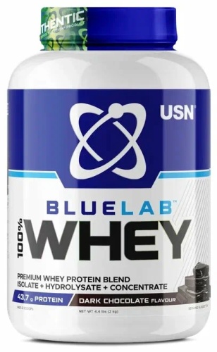 Протеин USN BlueLab 100% Whey, 908 g, USN Dark Choc горький шоколад 908 г