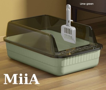 MiiA туалет-лоток, лоток с бортиком зеленый