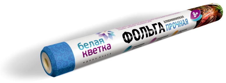 Белая кветка фольга TET035 для запекания, для хранения продуктов