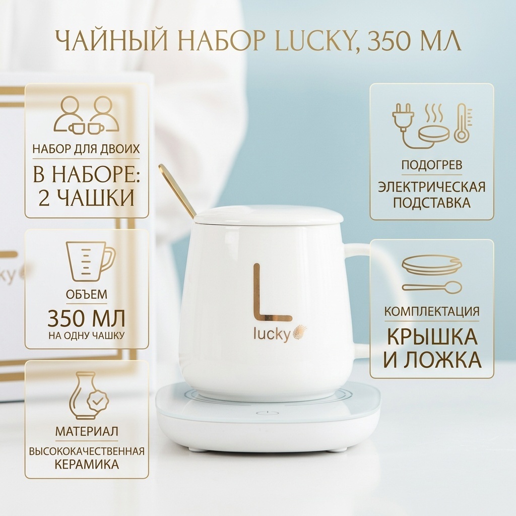 Чайная пара , 350 мл, керамика, 2 шт.