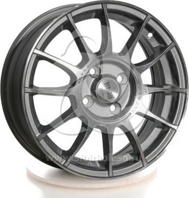 Alcasta M-01 GMF 60.1 5.5x14/4x100 D60.1 ET43 4 диска черный, серебристый, графит